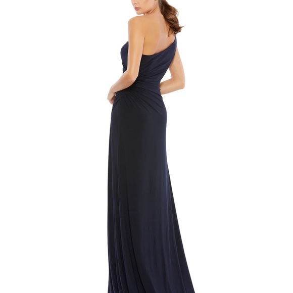 Mac Duggal 26163 NWT ONE SHOULDER RUCHED JERSEY EVENING GOWN - Picture 2 of 6